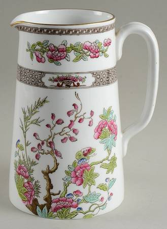 Indian Tree (Smooth, Gold Trim) 48 Oz Windsor Jug