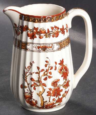 Indian Tree (Orange Rust, Scallop, Red Trim) 8 Oz Jug