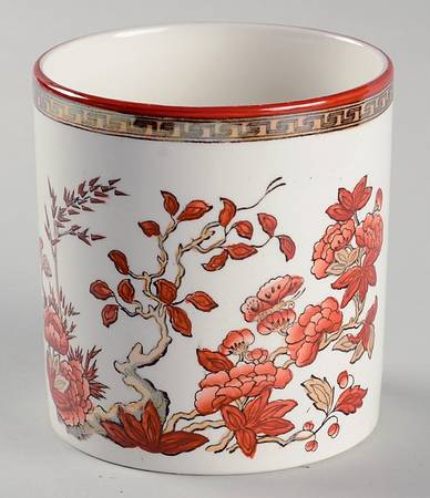 Indian Tree (Orange Rust, Scallop, Red Trim) Jam/Jelly No Lid
