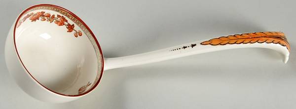 Indian Tree (Orange Rust, Scallop, Red Trim) Tureen Ladle