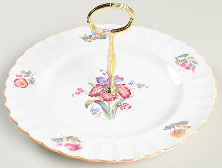 Iris Round Serving Plate with Center Handle (Dp) Hc