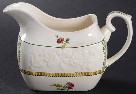 June (Green & Yellow, Embossed) Creamer