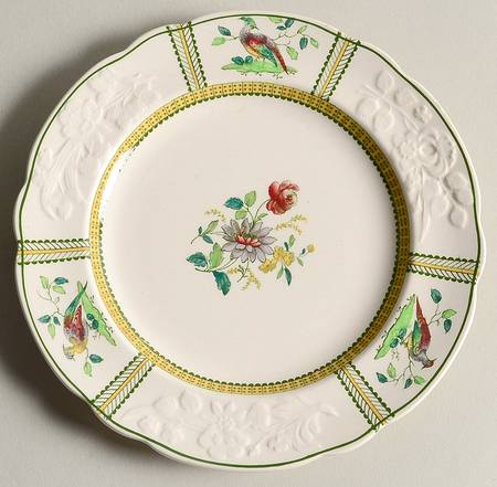 June (Green & Yellow, Embossed) Small Bread & Butter Plate