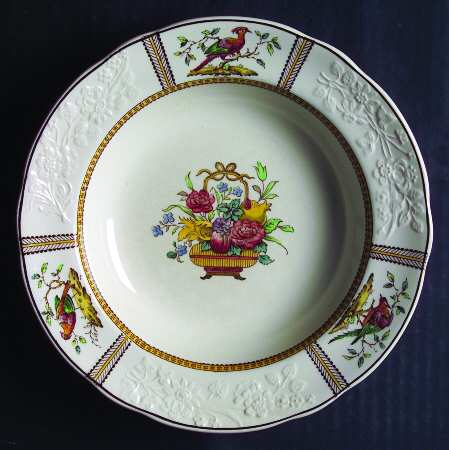 June (Basket Center) Rim Soup Bowl