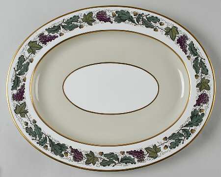 Kent Celadon 14" Oval Serving Platter