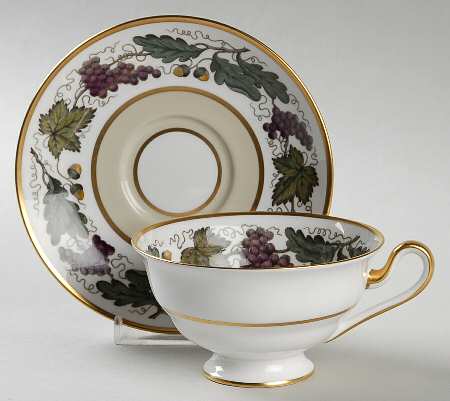 Kent Celadon Footed Cup & Saucer Set