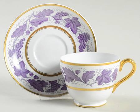 Kent Puce Footed Cup & Saucer Set
