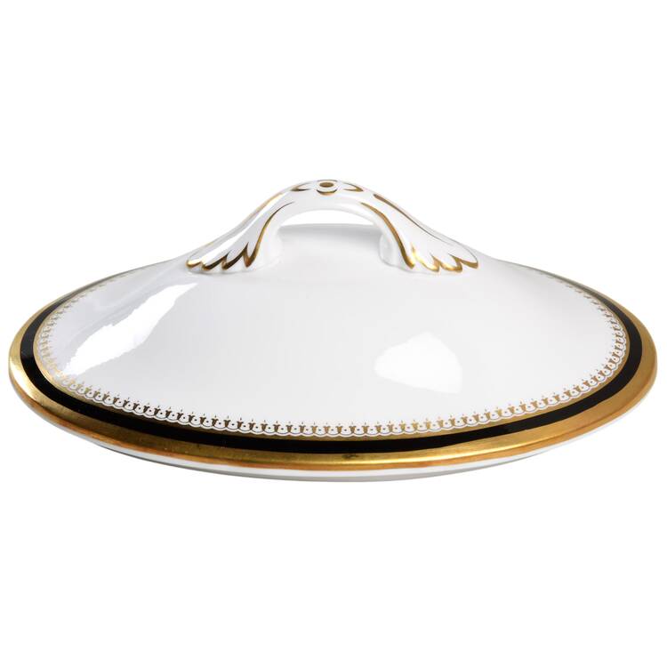 Knightsbridge Black Lid for Oval Vegetable