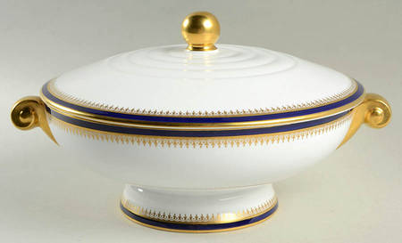 Knightsbridge Cobalt Blue Round Covered Vegetable
