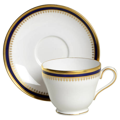 Knightsbridge Cobalt Blue Footed Cup & Saucer Set