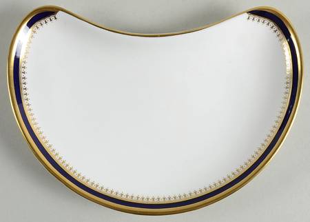 Knightsbridge Cobalt Blue Crescent Salad Plate