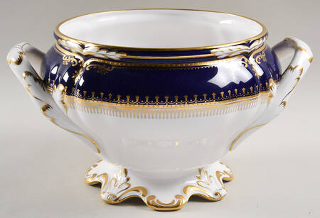 Lancaster Cobalt (White Body) Tureen No Lid