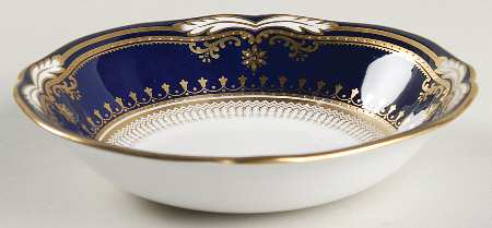 Lancaster Cobalt (White Body) Coupe Cereal Bowl