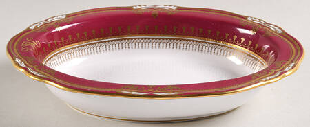 Lancaster Crimson 9" Oval Vegetable Bowl