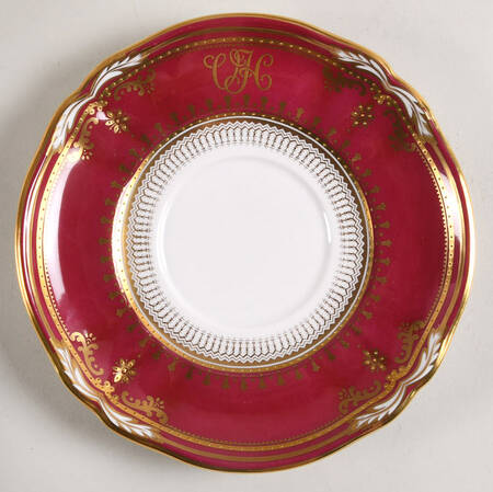 Lancaster Crimson Saucer for Footed Cream Soup Bowl