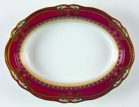 Lancaster Crimson 9" Oval Vegetable Bowl