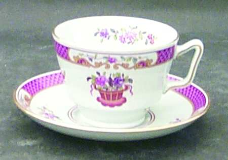 Lord Calvert Canton Shape Footed Cup & Saucer Set