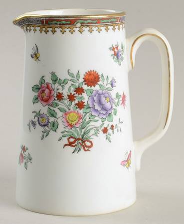 Lowestoft Flowers (Bone) Syrup No Metal Lid