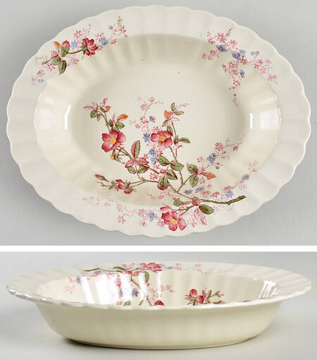 Lorraine 10" Oval Vegetable Bowl