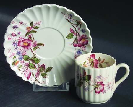 Lorraine Flat Demitasse Cup & Saucer Set