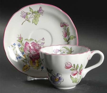 Luneville Flat Cup & Saucer Set