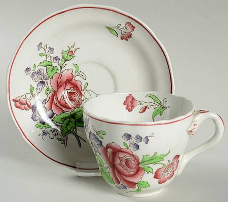 Luneville Flat Cup & Saucer Set