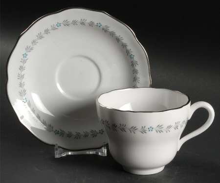 Footed Cup & Saucer Set