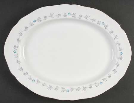 Lyric 14" Oval Serving Platter by Spode