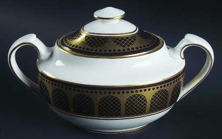 Marble Arch Black Sugar Bowl & Lid
