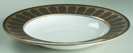 Marble Arch Black Large Rim Soup Bowl