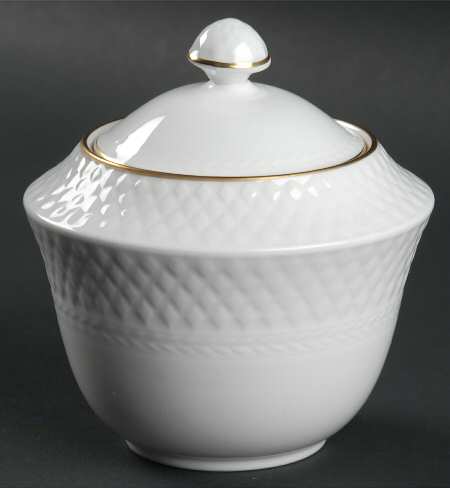 Mansard Gold Sugar Bowl & Lid