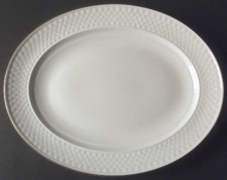 Mansard Gold 17" Oval Serving Platter