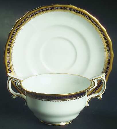 Majestic Flat Bouillon Cup & Saucer by Spode