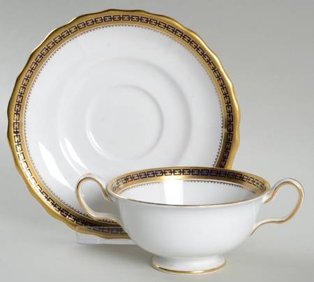 Majestic Footed Bouillon Cup & Saucer