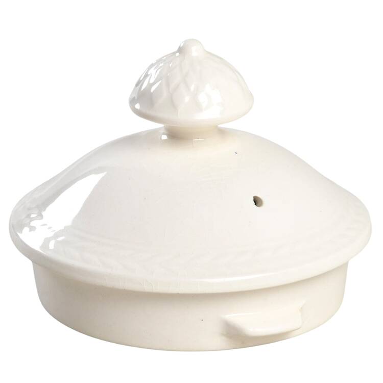 Mansard (Off White, Earthenware) Teapot No Lid