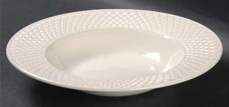 Mansard (Off White, Earthenware) Rim Soup Bowl