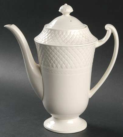 Mansard (Off White, Earthenware) Coffee Pot & Lid