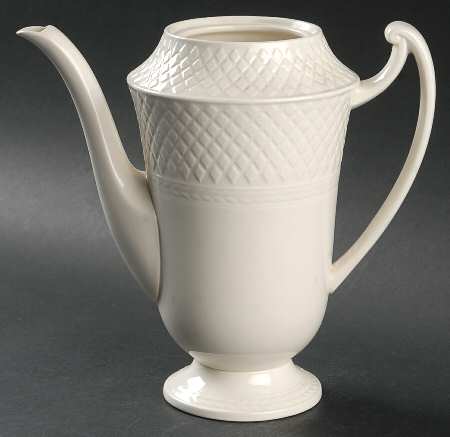 Mansard (Off White, Earthenware) Coffee Pot No Lid