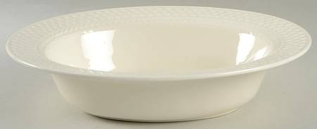 Mansard (Off White, Earthenware) 11" Oval Vegetable Bowl
