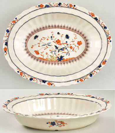 Mandalay 10" Oval Vegetable Bowl by Spode