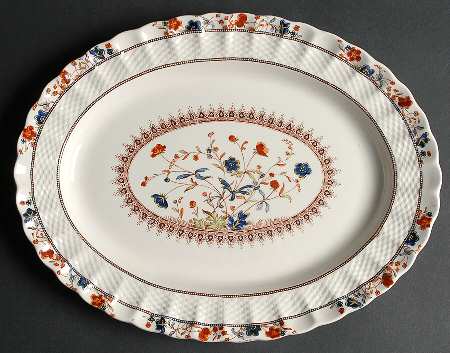 Mandalay 13" Oval Serving Platter by Spode