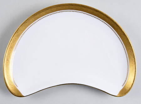 Mandarin Gold Crescent Salad Plate