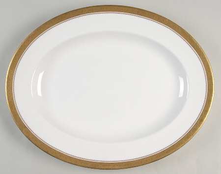 Mandarin Gold 15" Oval Serving Platter