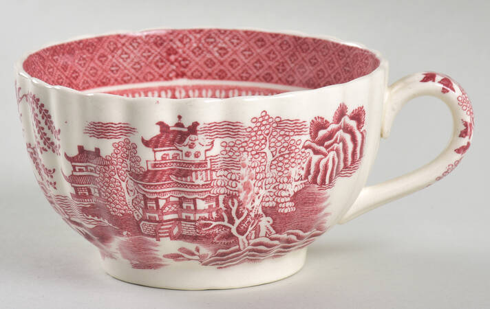 Mandarin Pink (Chelsea, No Trim) Footed Cup