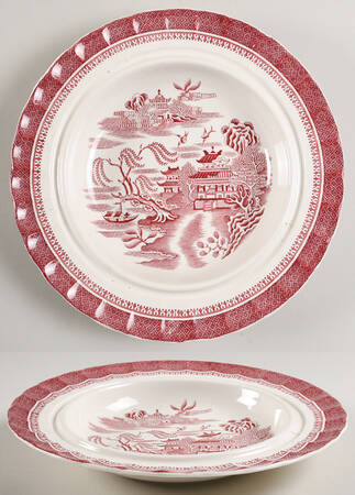 Mandarin Pink (Chelsea, No Trim) Muffin Dish No Lid