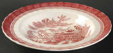 Mandarin Pink (Chelsea, No Trim) Large Rim Soup Bowl
