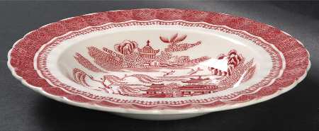 Mandarin Pink (Chelsea, No Trim) Rim Soup Bowl