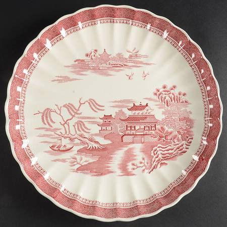 Mandarin Pink (Chelsea, No Trim) 13" Chop Plate (Round Platter)