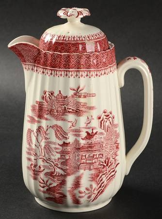Mandarin Pink (Chelsea, No Trim) Large Syrup with Lid