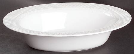 Mansard (Bone) 11" Oval Vegetable Bowl